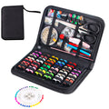 Charcrocsm Sewing Kit, Sewing Supplies with Thread, Needles, Scissors, Thimble & Clips, Emergency Repair and Travel Kits (172 PCS)